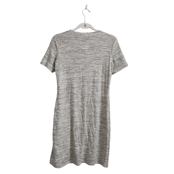 Theory Dress Womens Small T-Shirt Mini Heather Gray Cherry Sterling Rib Knit - Picture 6 of 8